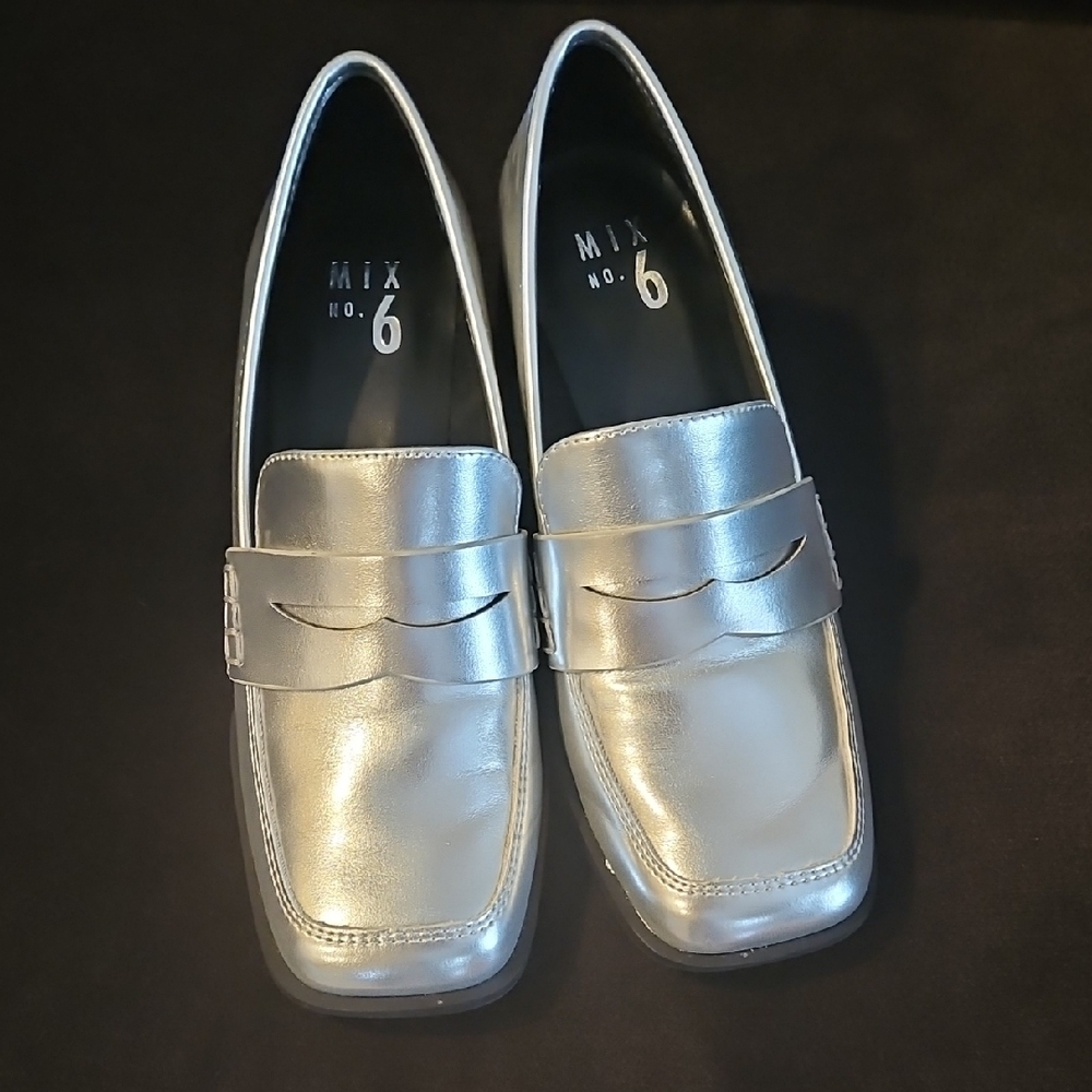 Mix No. 6 Silver Loafers for Men
